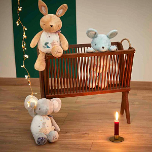 Мягкая развивающая игрушка Kaloo "Elephant", серия "Petites Chansons", серая, 28 см